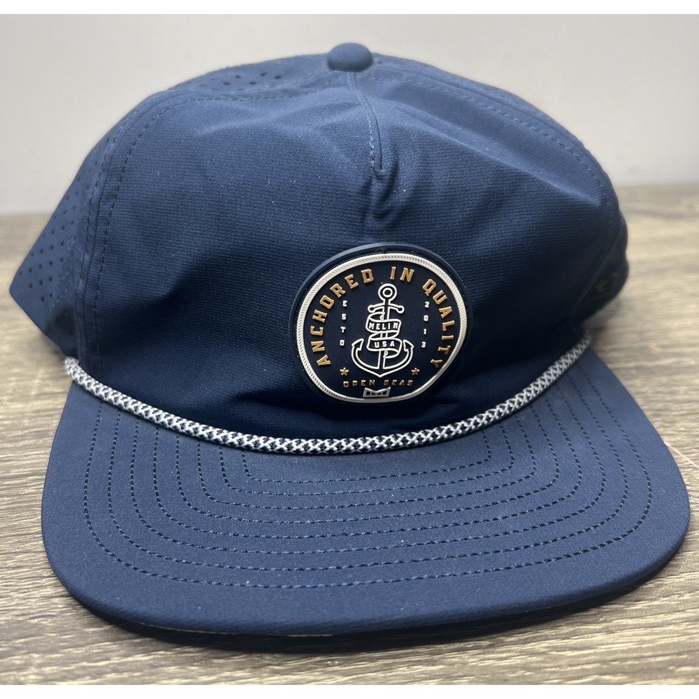 Melin Coronado Hydro Snapback Hat Blue Open Seas Anchored In Quality Classic M/L